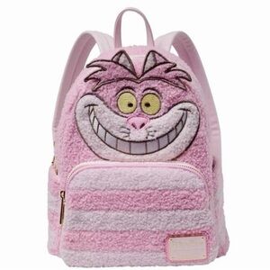 Loungefly Disney Parks Cheshire Cat Chenille Mini Backpack NWT In OG packaging